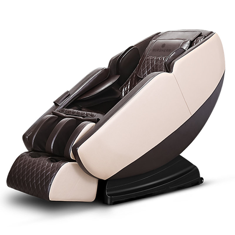 Premium Massagesessel Raumkapsel in der Farbe Beige Seitenansicht