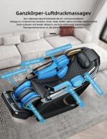 Luxus Massagesessel "Jupiter V.2" mit Sprachsteuerung & Stretching von Burgherr (schwarz)