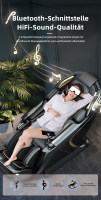 Luxus Massagesessel "Jupiter V.2" mit Sprachsteuerung & Stretching von Burgherr (schwarz)