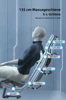 Luxus Massagesessel "Jupiter V.2" mit Sprachsteuerung & Stretching von Burgherr (schwarz)